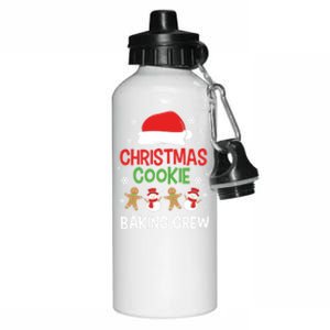 Family Xmas Christmas Cookie Baking Crew Meaningful Gift Aluminum Water Bottle