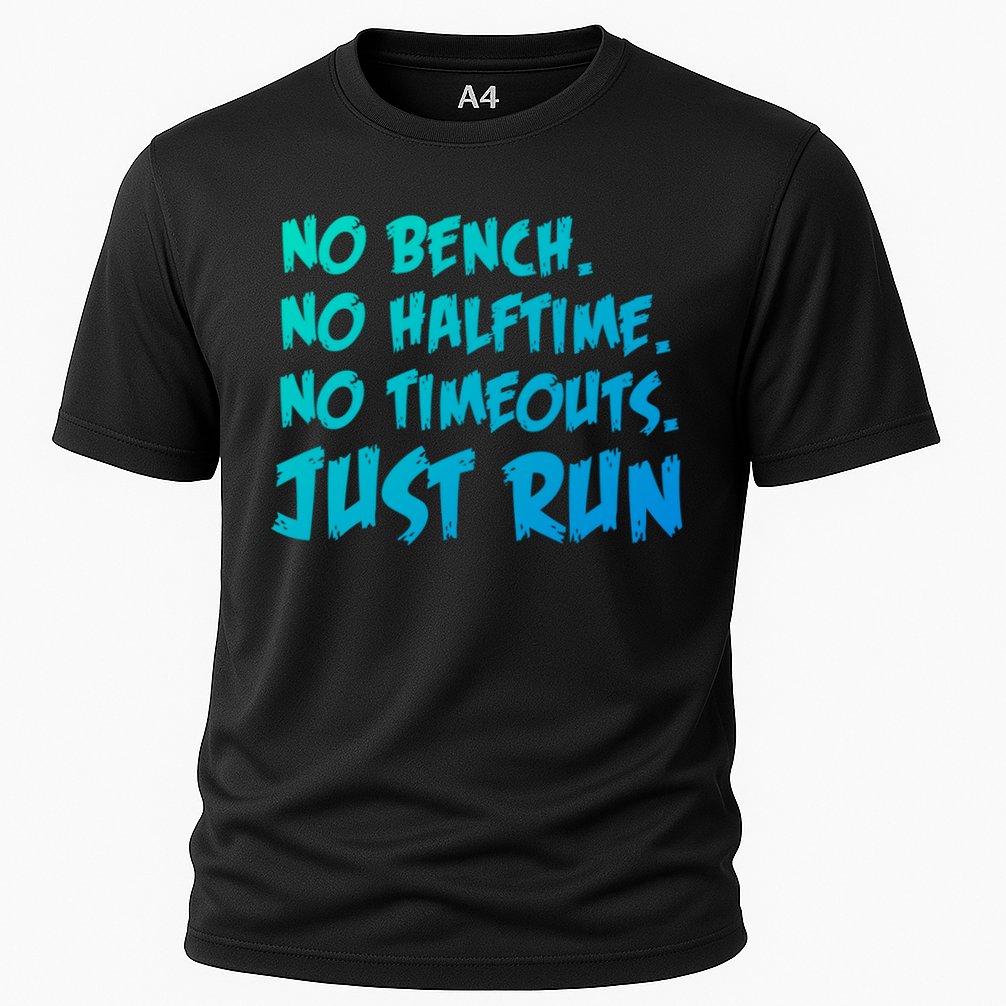 Funny Xc Cross Country Running Gift No Bench No Halftime Gift Cooling Performance Crew T-Shirt