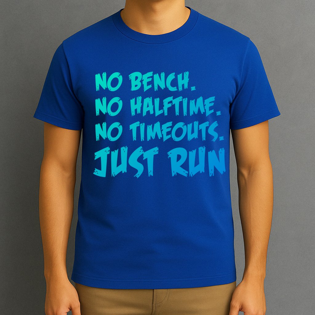 Funny Xc Cross Country Running Gift No Bench No Halftime Gift T-Shirt