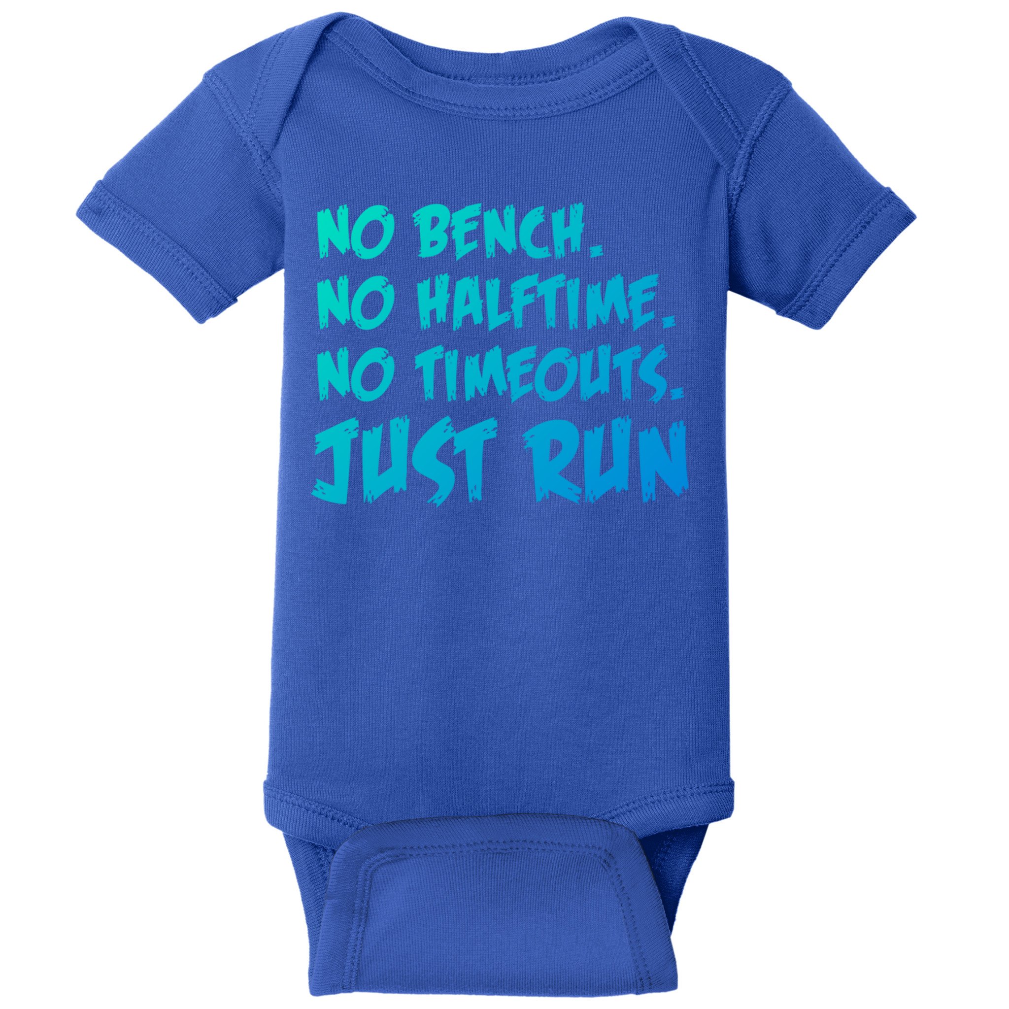 Funny Xc Cross Country Running Gift No Bench No Halftime Gift Baby Bodysuit