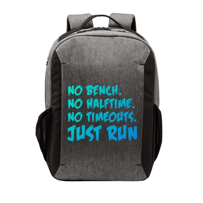 Funny Xc Cross Country Running Gift No Bench No Halftime Gift Vector Backpack