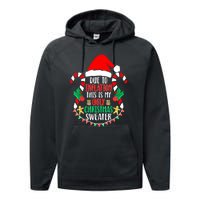 Funny Xmas Due To Inflation Ugly Christmas Sweaters Gift Performance Fleece Hoodie