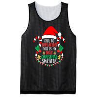 Funny Xmas Due To Inflation Ugly Christmas Sweaters Gift Mesh Reversible Basketball Jersey Tank