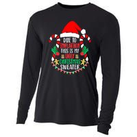 Funny Xmas Due To Inflation Ugly Christmas Sweaters Gift Cooling Performance Long Sleeve Crew