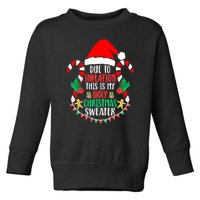 Funny Xmas Due To Inflation Ugly Christmas Sweaters Gift Toddler Sweatshirt