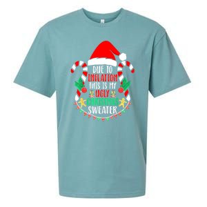 Funny Xmas Due To Inflation Ugly Christmas Sweaters Gift Sueded Cloud Jersey T-Shirt