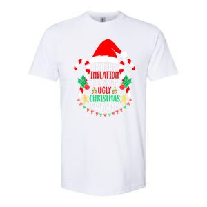 Funny Xmas Due To Inflation Ugly Christmas Sweaters Gift Softstyle CVC T-Shirt