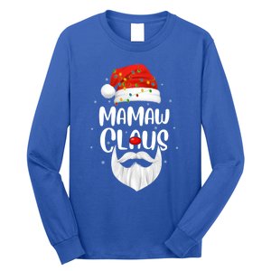 Funny Xmas Family Matching Mamaw Claus Santa Christmas Gift Long Sleeve Shirt