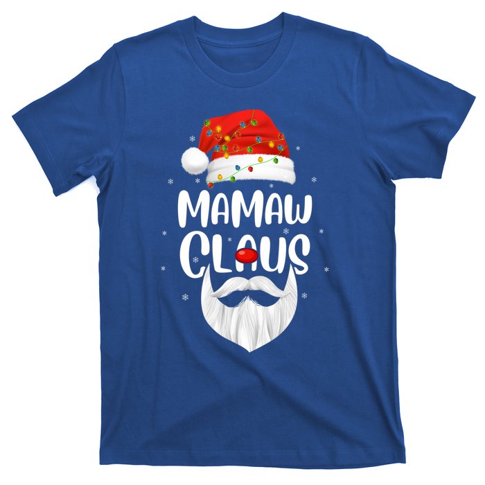 Funny Xmas Family Matching Mamaw Claus Santa Christmas Gift T-Shirt