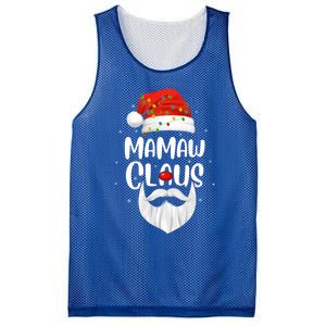 Funny Xmas Family Matching Mamaw Claus Santa Christmas Gift Mesh Reversible Basketball Jersey Tank