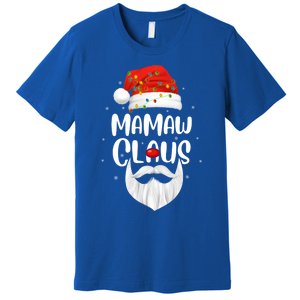 Funny Xmas Family Matching Mamaw Claus Santa Christmas Gift Premium T-Shirt