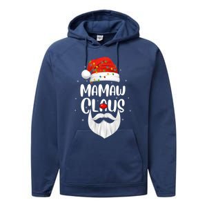 Funny Xmas Family Matching Mamaw Claus Santa Christmas Gift Performance Fleece Hoodie