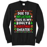 Funny Xmas Family Due To Inflation Ugly Christmas Sweaters Sweatshirt