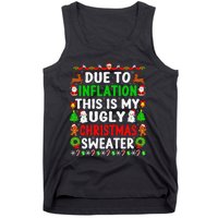 Funny Xmas Family Due To Inflation Ugly Christmas Sweaters Tank Top