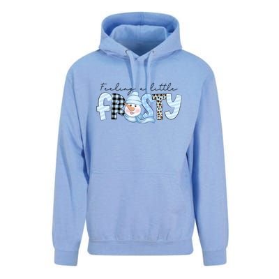 Funny Xmas Feeling A Little Frosty Winter Christmas Gift Unisex Surf Hoodie