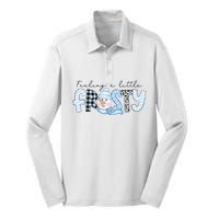 Funny Xmas Feeling A Little Frosty Winter Christmas Gift Silk Touch Performance Long Sleeve Polo