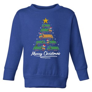 Funny Xmas Garbage Truck Christmas Tree Ornat Gift Toddler Sweatshirt