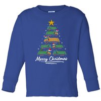 Funny Xmas Garbage Truck Christmas Tree Ornat Gift Toddler Long Sleeve Shirt