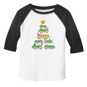 Funny Xmas Garbage Truck Christmas Tree Ornat Gift Toddler Fine Jersey T-Shirt