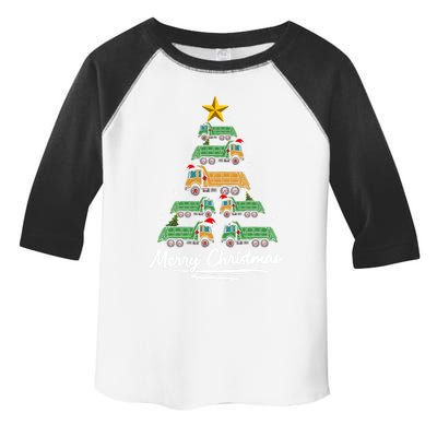 Funny Xmas Garbage Truck Christmas Tree Ornat Gift Toddler Fine Jersey T-Shirt