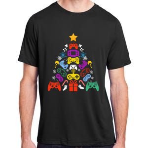 Funny Xmas Gamer Games Controllers Christmas Tree Boys Cool Gift Adult ChromaSoft Performance T-Shirt