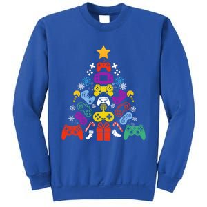 Funny Xmas Gamer Games Controllers Christmas Tree Boys Cool Gift Sweatshirt