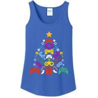 Funny Xmas Gamer Games Controllers Christmas Tree Boys Cool Gift Ladies Essential Tank