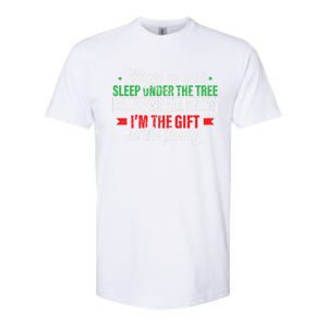 Funny Xmas Gift Might As Well Sleep Under Tree Cause We Know Softstyle CVC T-Shirt