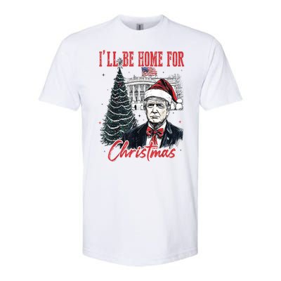 Funny Xmas Humorous Trump Ill Be Home For Christmas 2024 Gift Softstyle® CVC T-Shirt