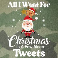 Funny Xmas Humor All I Want Christmas Is A Few Mean Tweets Gift Legacy Tie Dye Trucker Hat