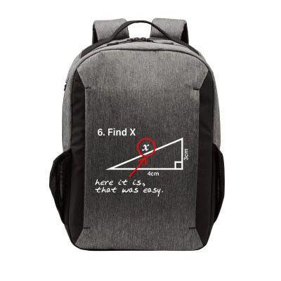 Find X Here It Is That Was Easy Math Teacher Vector Backpack