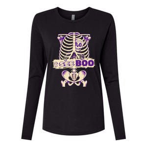 Funny Xray Halloween Costume Rib Cage Skeleton Dog See Boo Womens Cotton Relaxed Long Sleeve T-Shirt