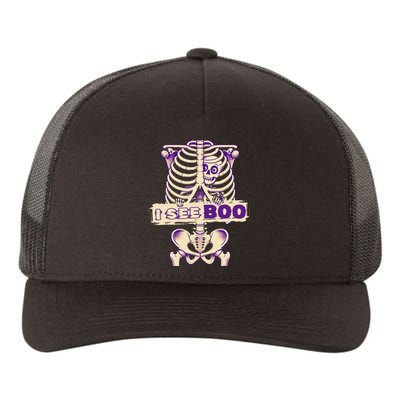 Funny Xray Halloween Costume Rib Cage Skeleton Dog See Boo Yupoong Adult 5-Panel Trucker Hat