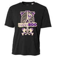 Funny Xray Halloween Costume Rib Cage Skeleton Dog See Boo Cooling Performance Crew T-Shirt