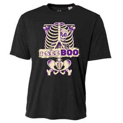 Funny Xray Halloween Costume Rib Cage Skeleton Dog See Boo Cooling Performance Crew T-Shirt