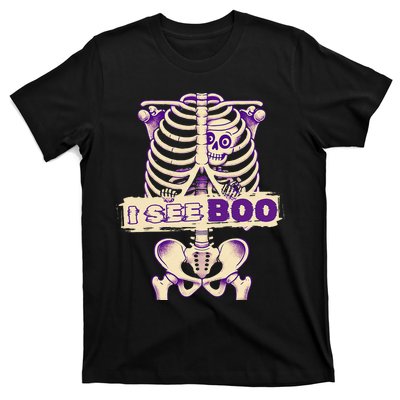 Funny Xray Halloween Costume Rib Cage Skeleton Dog See Boo T-Shirt