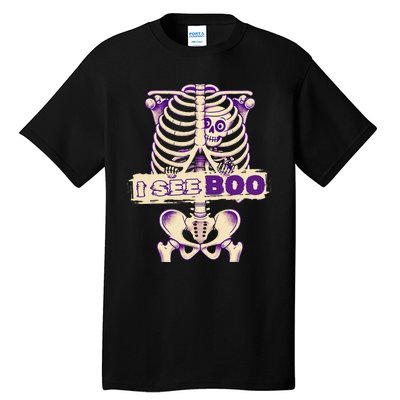 Funny Xray Halloween Costume Rib Cage Skeleton Dog See Boo Tall T-Shirt