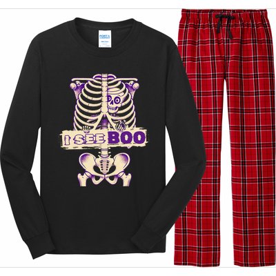 Funny Xray Halloween Costume Rib Cage Skeleton Dog See Boo Long Sleeve Pajama Set