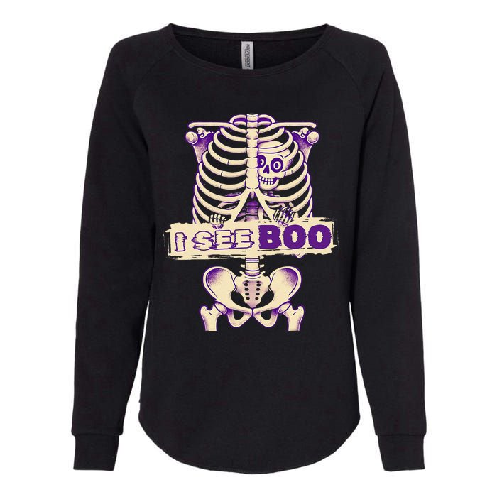 Funny Xray Halloween Costume Rib Cage Skeleton Dog See Boo Womens California Wash Sweatshirt