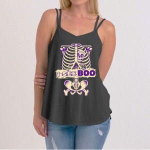 Funny Xray Halloween Costume Rib Cage Skeleton Dog See Boo Women's Strappy Tank