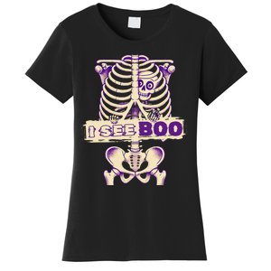 Funny Xray Halloween Costume Rib Cage Skeleton Dog See Boo Women's T-Shirt