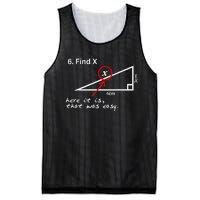 Find X Here It Is That Was Easy Math Teacher Mesh Reversible Basketball Jersey Tank