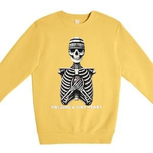 Funny Xray Halloween Costume Rib Cage Skeleton Dog Heart Premium Crewneck Sweatshirt