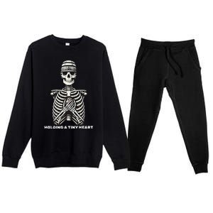 Funny Xray Halloween Costume Rib Cage Skeleton Dog Heart Premium Crewneck Sweatsuit Set