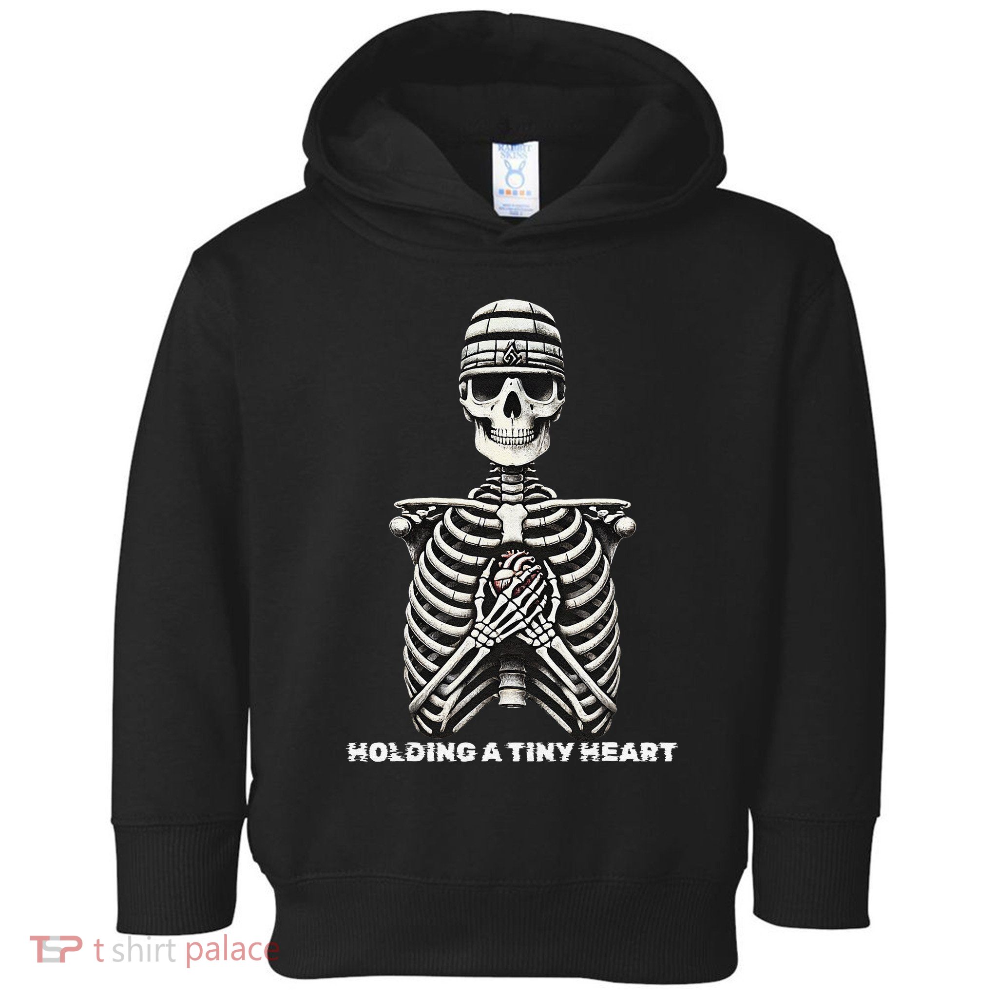 Funny Xray Halloween Costume Rib Cage Skeleton Dog Heart Toddler Hoodie