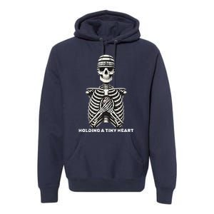 Funny Xray Halloween Costume Rib Cage Skeleton Dog Heart Premium Hoodie