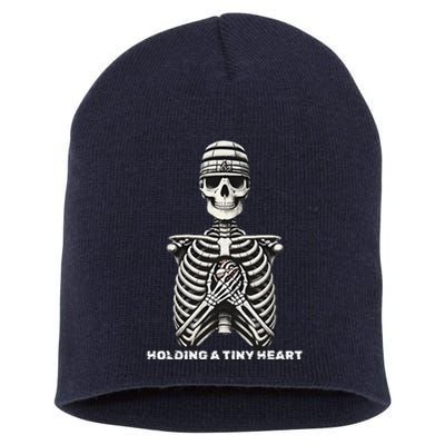 Funny Xray Halloween Costume Rib Cage Skeleton Dog Heart Short Acrylic Beanie