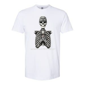 Funny Xray Halloween Costume Rib Cage Skeleton Dog Heart Softstyle CVC T-Shirt