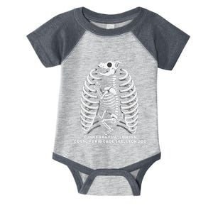 Funny Xray Halloween Costume Rib Cage Skeleton Dog Infant Baby Jersey Bodysuit