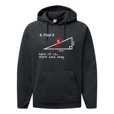 Find X Here It Is That Was Easy Performance Fleece Hoodie